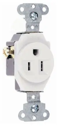 Pass & Seymour 5251W Straight Blade Receptacle Original