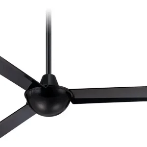 Affordable Minka Lighting F833-BK Ceiling Fan