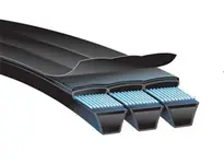 Buy Direct Gates 90943124 3/C124 Hi-Power II PowerBand V-Belts <ul><li>Strands: 3</li><li>Cross Section: C</li><li>Sectional Top Width: 7/8"</li><li>Total Top Width: 2 5/8"</li><li>Depth: 17/32"</li><li>Outside Circumference: 128"</li><li>Material ID: 90943124</li></ul>Gates Hi-Power PowerBand V-Belt construction allows multiple belts to function as a single unit, with even load distribution and each strand fitting securely in the sheave groove. It offers a solution for drives where single belts vibrate, turn over or jump off the pulleys. They consist of several V-belts joined together by a permanent, high strength tie band offering a tougher more stable solution compared to a single belt.<ul><li>Flex-bonded tensile cords are vulcanized as one solid unit making the belt highly resistant to tensile and flexing forces, fatigue and shock loads.</li><li>Strong band controls belt-to-belt distance and prevents sideways bending.</li><li>Elastomeric compound protects the belt against heat, ozone and sunlight.</li></ul>