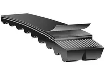 Viral Gates 938913170 13/5VX1700 Super HC Molded Notch PowerBand Belts <ul><li>Cross Section: 5VX</li><li>Strands: 13</li><li>Sectional Top Width: 5/8"</li><li>Total Top Width: 8 1/8"</li><li>Depth: 35/64"</li><li>Outside Circumference: 170.00"</li><li>Material ID: 938913170</li></ul>The PowerBand construction allows multiple belts to function as a single unit, with even load distribution and each strand fitting securely in the sheave groove. Recommended for multiple V-belt drives exposed to pulsating or heavy shock loads which can make belts whip, turn over, slip, or jump off the drive.<ul><li>Flex-Bonded Cords are strongly bonded to the body of the belt resulting in equal load distribution and the absorption of bending stress without cord deterioration.</li><li>Notches molded into the belt during manufacturing increase flexibility, making this belt well suited for drives with smaller diameter sheaves.</li><li>Patented Ethylene (EPDM) Material construction provides -51C to +121C (-60F to +250F) temperature range to resist belt cracking.</li><li>The Tie Band assures high lateral rigidity, guiding the belt" a straight line and preventing it from coming off the drive.</li><li>Meets RMA oil and heat resistant standards and static conductivity requirements.</li></ul>