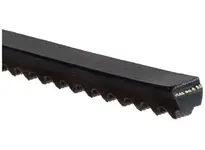 Gates 94141139 5VX1139 Super HC Molded Notch Belts <ul><li>Cross Section: 5VX</li><li>Top Width: 5/8"</li><li>Depth: 35/64"</li><li>Outside Circumference: 113.90"</li><li>Material ID: 94141139</li></ul>When your power transmission application needs a high horsepower solution but is constrained by drive weight or physical space, the answer is Super HC Molded Notch Belts. Our proprietary construction process provides a superior combination of flex and load-carrying capacity, transmitting up to three times the horsepower versus comparably sized belts. Super HC MN V-belts put more power where high speeds, high speed ratios or small pulley diameters are required, offering significant benefits over classical section V-belts. Developed through specialized research, Super HC MN is highly recommended for use on all"dustrial heavy-duty, narrow section V-belt drives. With an"creased transmission efficiency this belt allows for a more compact and highly economical drive design.<ul><li>Flex-bonded tensile cords are vulcanized as one solid unit making the belt highly resistant to tensile and flexing forces, fatigue and shock loads.</li><li>Precision-ground straight sidewalls give a uniform wedging action and ensure the belt fits correctly" the pulley grooves.</li><li>Molded Notches reduce and evenly distribute thermal and bending stresses.</li></ul> Place Order